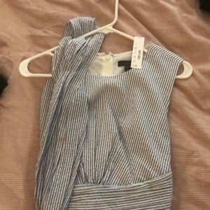 J Crew seer sucker midi dress